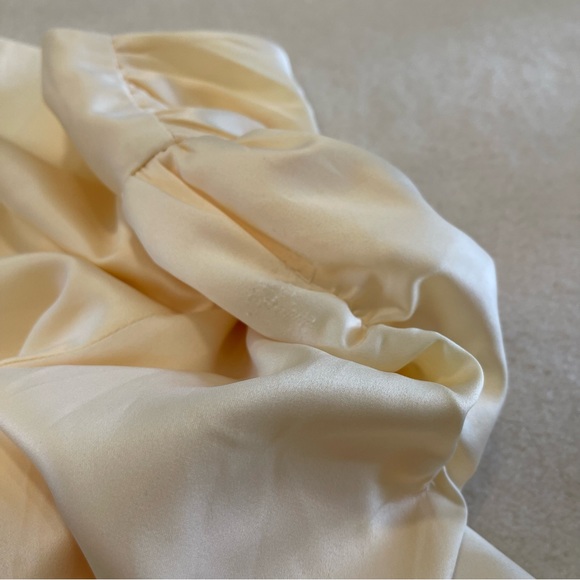 Song of Style Cream Satin Dala Wrap Dress - Picture 8 of 8